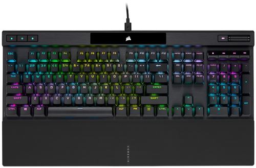 Clavier rétroéclairé Gaming filaire AZERTY Corsair K70 RGB PRO Noir anodisé