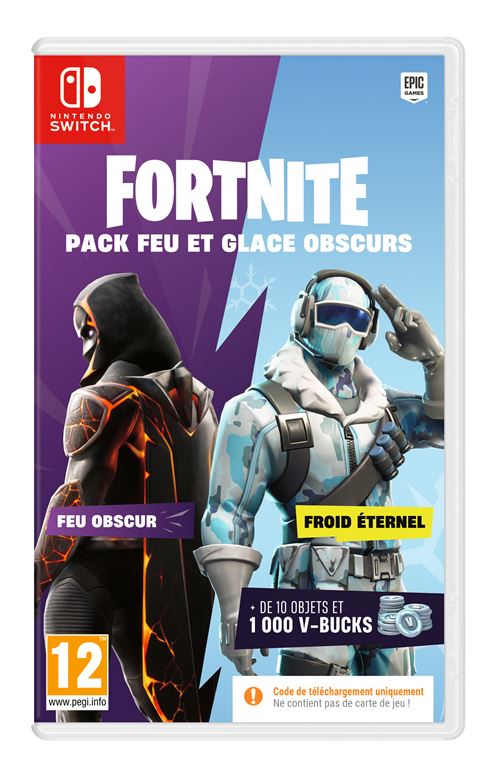 Fortnite Darkfire & Ice Bundle Code in a box Nintendo Switch - vue 1