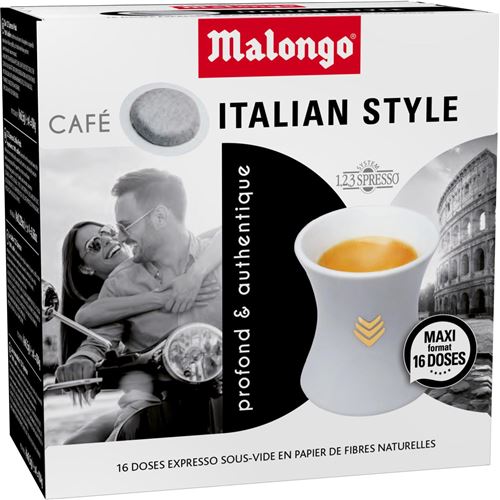 Dosettes Malongo Italian Style 16 pièces
