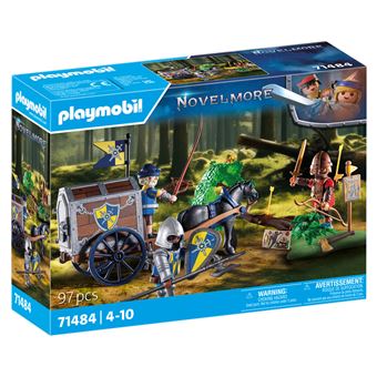 Playmobil Novelmore 71484 Convoi de Novelmore avec bandit - 1