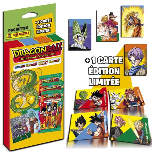 Panini Dragon Ball – Boîte De 36 Pochettes – 180 Stickers Dont 50 Brillants – Collection Complète