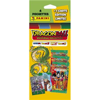 Jeu de cartes Panini Dragon Ball Universal Trading Cards Blister de 4 pochettes