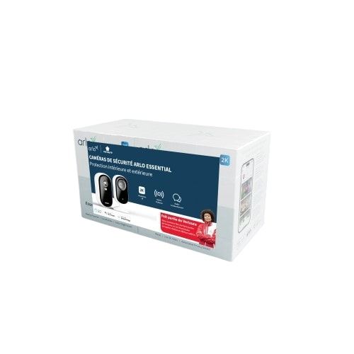 Pack De 2 Caméras De Surveillance Connectées Arlo Essential Intérieure - Extérieure Blanc