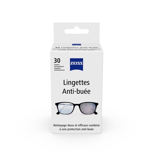 Lingettes Antibuée pour lunettes Zeiss