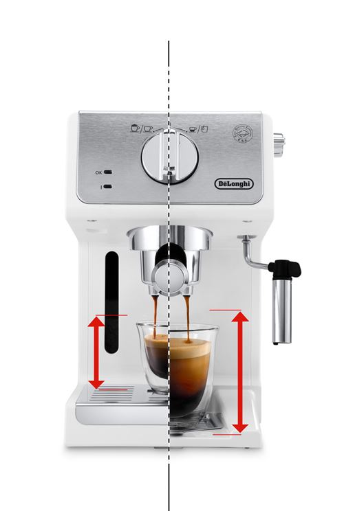 DeLonghi ECP33.21.W Cafetière Expresso Active Line - Blanc, 15 Bars, Idéale Pour Expresso Et Cappuccino