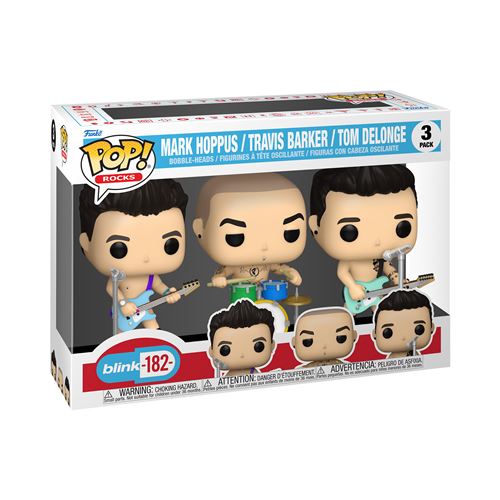 Acheter Figurines Funko Pop Rocks Blink-182 3 Pack Mark Hoppus Travis Barker Tom DeLonge État correct - 45,00 € Figurines Funko Pop Rocks Blink-182 3 Pack Mark Hoppus Travis Barker Tom DeLonge État correct - Funko reconditionné disponible sur Fnac