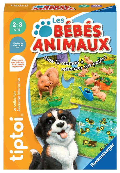 Jeu Éducatif Ravensburger Tiptoi Les Bébés Animaux