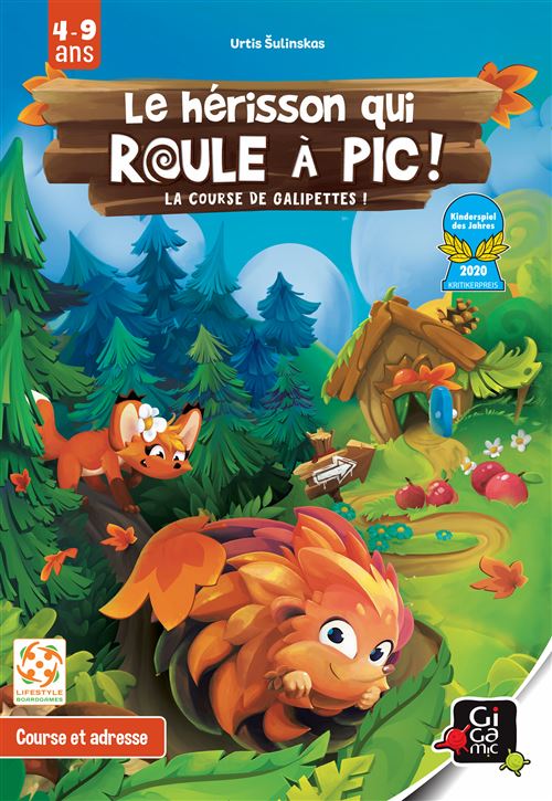 Gigamic Multicolore Jeu D'adresse Le Hérisson Qui Roule À Pic
