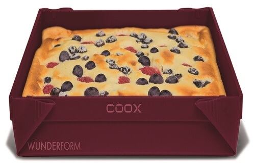 Coox Moule Silicone Carré Entièrement Dépliable Pour Ne Pas Briser Vos Préparation Lors Du Démoulage. Capacité De 2 Litres.Rangement À Plat Idéal, Nettoyage Facile.