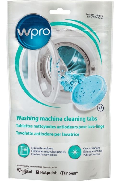 Wpro Doos van 3 Geurbestrijdingstabletten voor Wasmachines