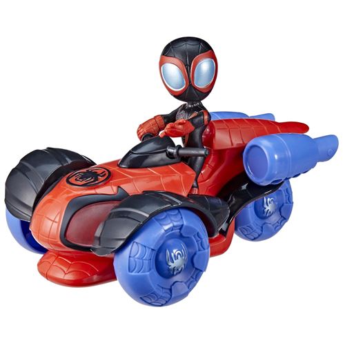 Spidey vehicule lumineux + figurine, figurines