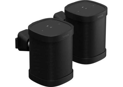 Une paire de supports mural Sonos Paire One Noir