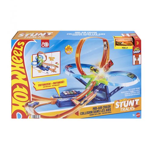 Hot Wheels Piste Crash Coffret propulseur motorisé et voiture Hot Wheels JFD12 - vue 1