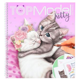 Dessin et coloriage enfant Top Model Carnet Coloriage Create Chat