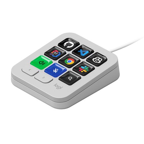 Clavier filaire Logitech MX Keypad Gris Pâle