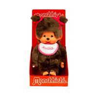 Peluche Monchhichi Fille Rose 20 cm