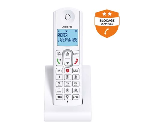 Alcatel F670 Voice Solo Draadloze vaste telefoon Wit