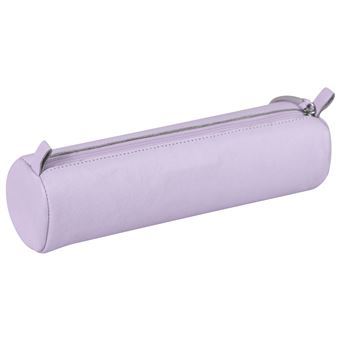 Trousse ronde en cuir teinté Clairefontaine Modèle aléatoire