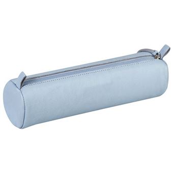 Trousse ronde en cuir teinté Clairefontaine Modèle aléatoire