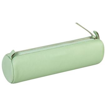 Trousse ronde en cuir teinté Clairefontaine Modèle aléatoire