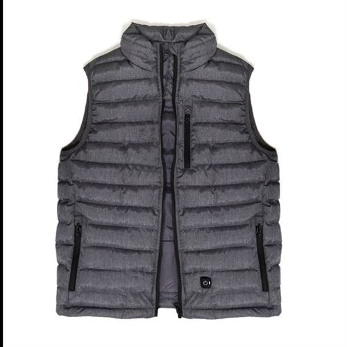 Gilet Chauffant Taille Xs + Batterie De Secours Powerbank 6000 Mah Gris