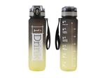 Gourde Itotal Bouteille de motivation Tritan 1000 ml Noir et Jaune