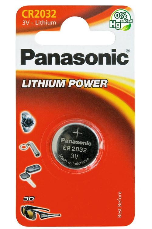 Pile bouton Panasonic CR2032