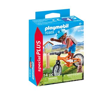 Playmobil Le camping 70303 Cycliste avec marmotte