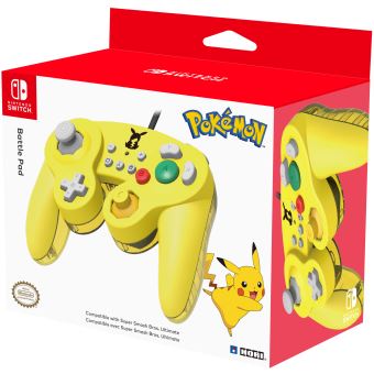 Manette Nintendo Switch filaire Hori Battle Pad Pokémon Pikachu