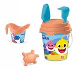 Jeu de plage Mondo Seau Garni O 17 et Arrosoir Baby Shark