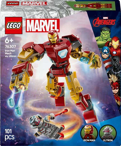 LEGO Marvel Le Robot d'Iron Man contre Ultron 76307 - vue 8