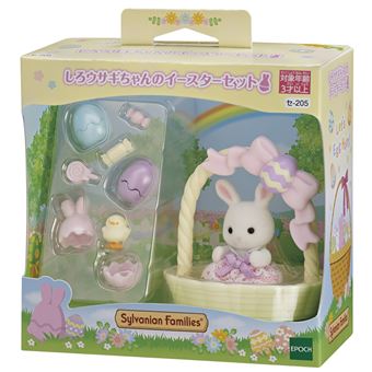 3 67 Sur Le Coffret De Paques Et Bebe Lapin Blanc Sylvanian Families Moyenne Figurine Achat Prix Fnac