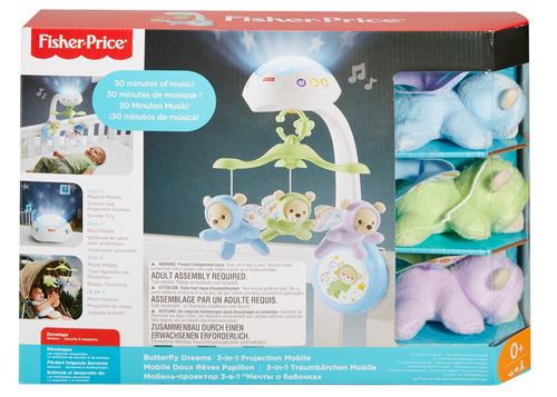 Fisher Price Doux Reves Papillon 3 En 1 Mobile Musical Pour Lit Bebe Telecommande Musiques Et Sons Cdn41 Projection De Lumieres Des La Naissance Jouets D Eveil Et 1er Age Bebe Puericulture Simoncustoms Com