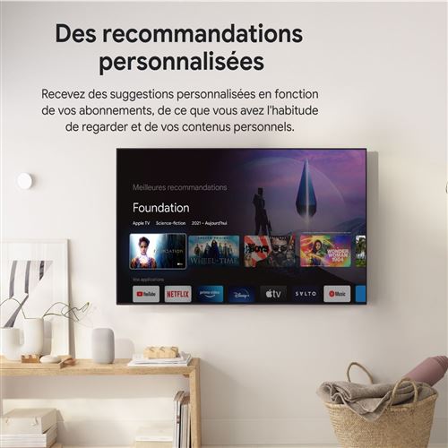 Passerelle multimédia Google Chromecast avec Google TV Version HD -  Passerelle multimédia - Achat & prix