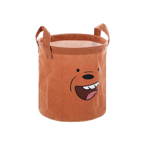Panier de rangement rond Miniso We Bare Bears Grizzly Marron