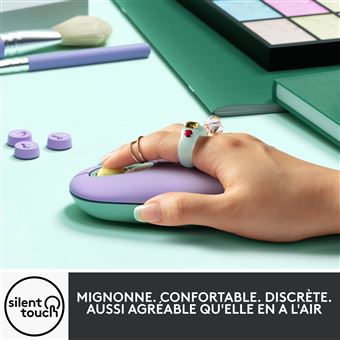 Souris sans fil Logitech POP Daydream Mauve