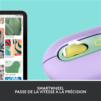 Souris sans fil Logitech POP Daydream Mauve