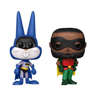 Pack de 2 Figurines Funko Pop Movies Space Jam A New Legacy Bugs and Lebron As Batman and Robin