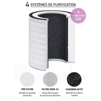 Purificateur d'air Climadiff AIRPUR3 48 W Blanc