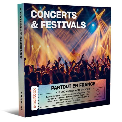 Coffret cadeau Smartbox Concerts Festivals