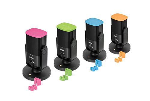 Capuchons d'identification colorés pour Microphone NT-USB Mini Rode
