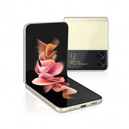 Smartphone Samsung Galaxy Z Flip 3 5G 128 Go Crème État correct - Samsung reconditionné disponible sur Fnac