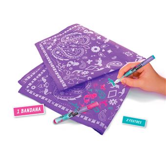 Kit créatif Style For Ever Bandana à colorier Modèle aléatoire