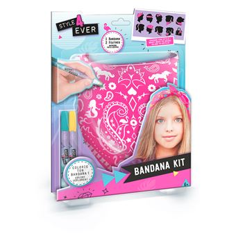 Kit créatif Style For Ever Bandana à colorier Modèle aléatoire