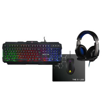 Pack clavier + souris+ tapis + casque Gaming The G-Lab Argon Evolution