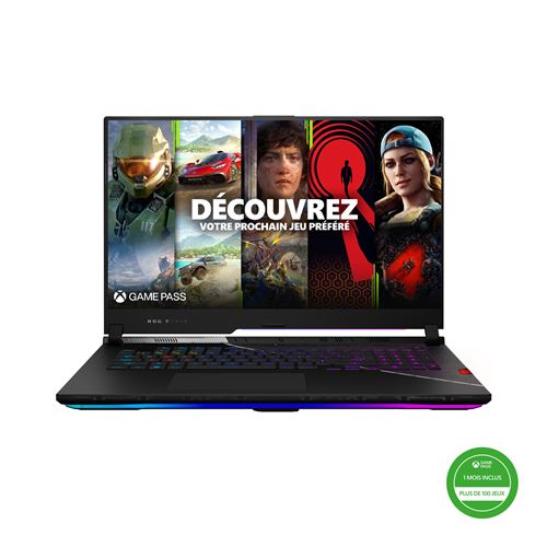 PC Portable Gaming Asus Rog Scar17-G733Zx-Kh110W 17.3" Intel Core i9 32 Go Ram 1 To SSD Nvidia Rtx 3080Ti Noir + 1 Mois D’Abonnement Xbox Game Pass Inclus