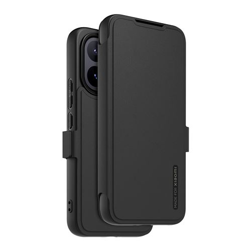 Etui à rabat au touché peau avec dragonne amovible pour Xiaomi 17T Pro - vue 2