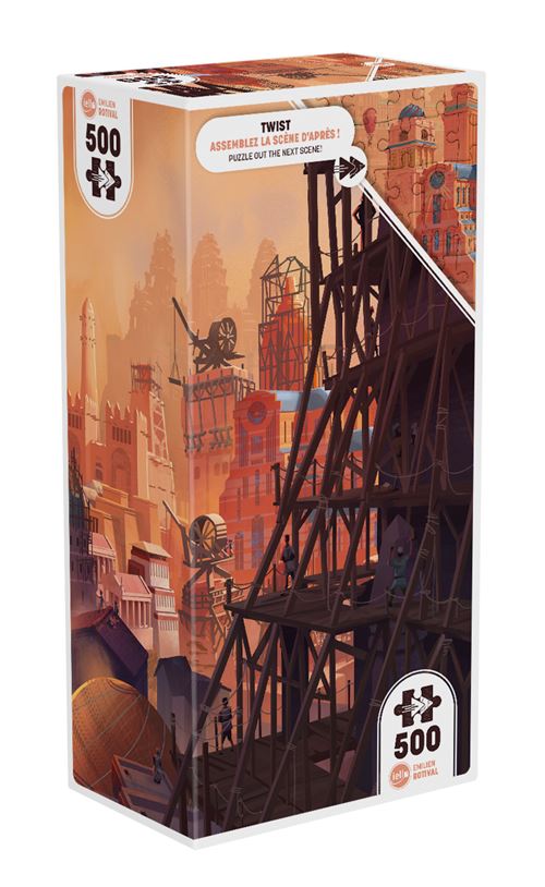 Puzzle 500 pièces Iello Twist Ancient City