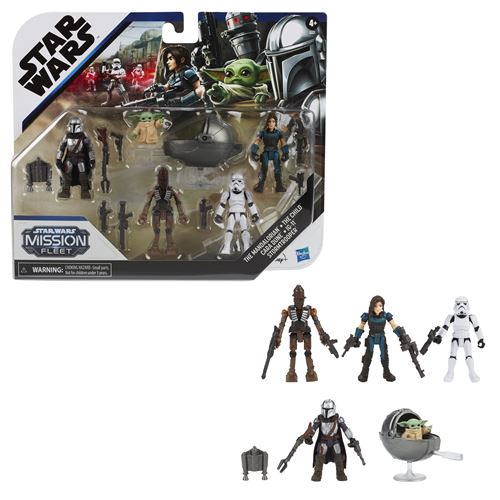 Figurines Star Wars Mission Fleet - Pack 10 Personnages 6cm - 19 Accessoires - À Partir De 4 Ans