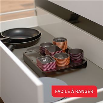 Set de 3 moules à gâteaux Tefal Creabake J3079804 Rose